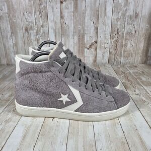 Converse Pro Leather Mid Top Sneakers Gray Suede Casual Shoes Womens‎ 11